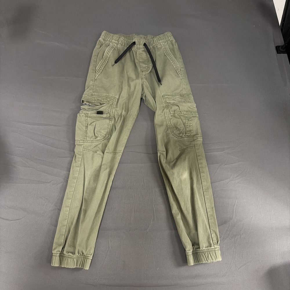 Wrangler 12 Slim olive green pair of utility cargo jogger pants